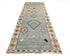 13 Feet Moroccan Green Hand Woven Wool Runner Rug